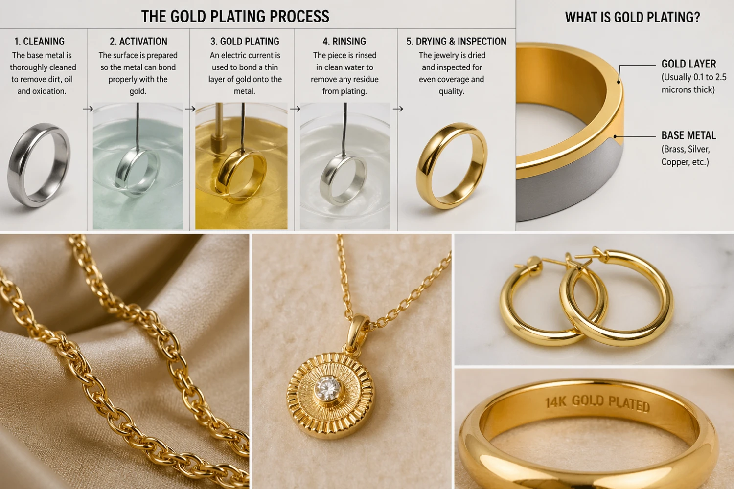 Gold Plated Jewelry: What It Really Means, How It’s Made, and More