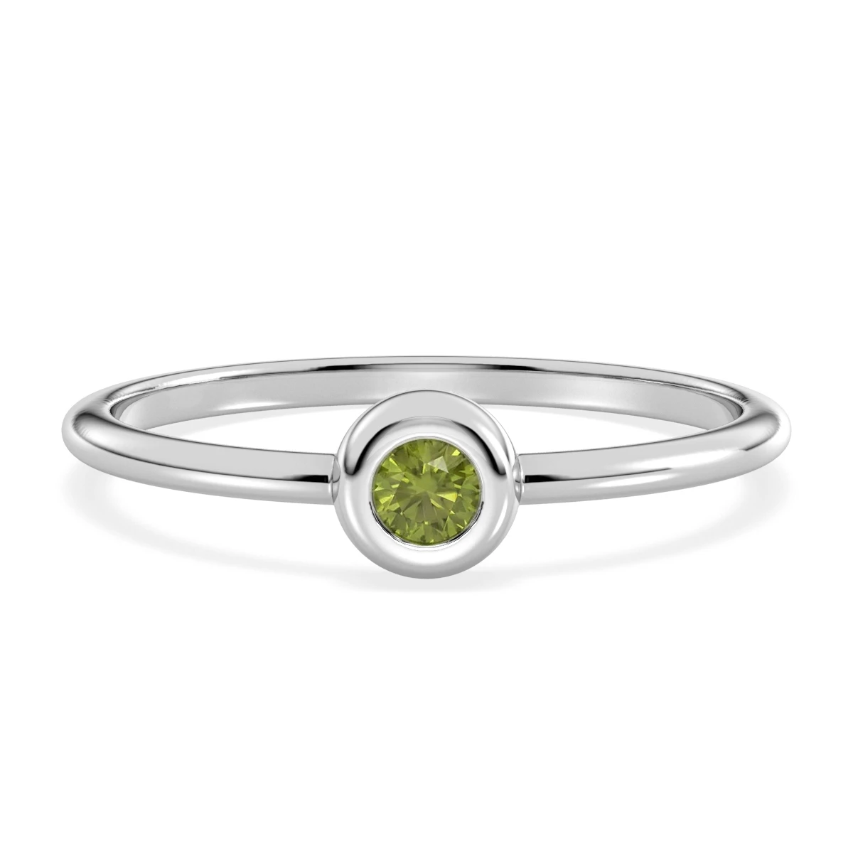 Cute Dainty Peridot stacking ring