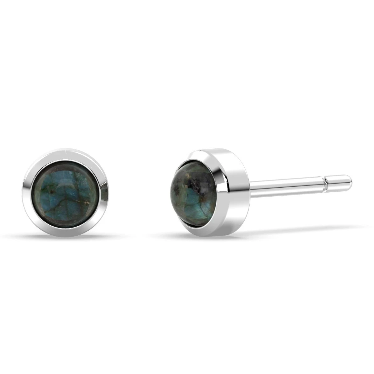 Labradorite Classic Stud Earrings