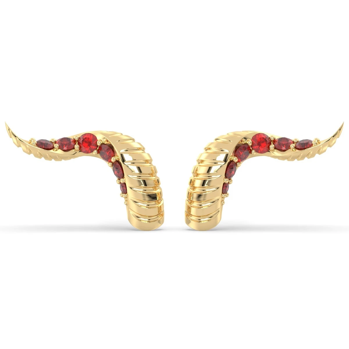 Garnet Snake ear climbers