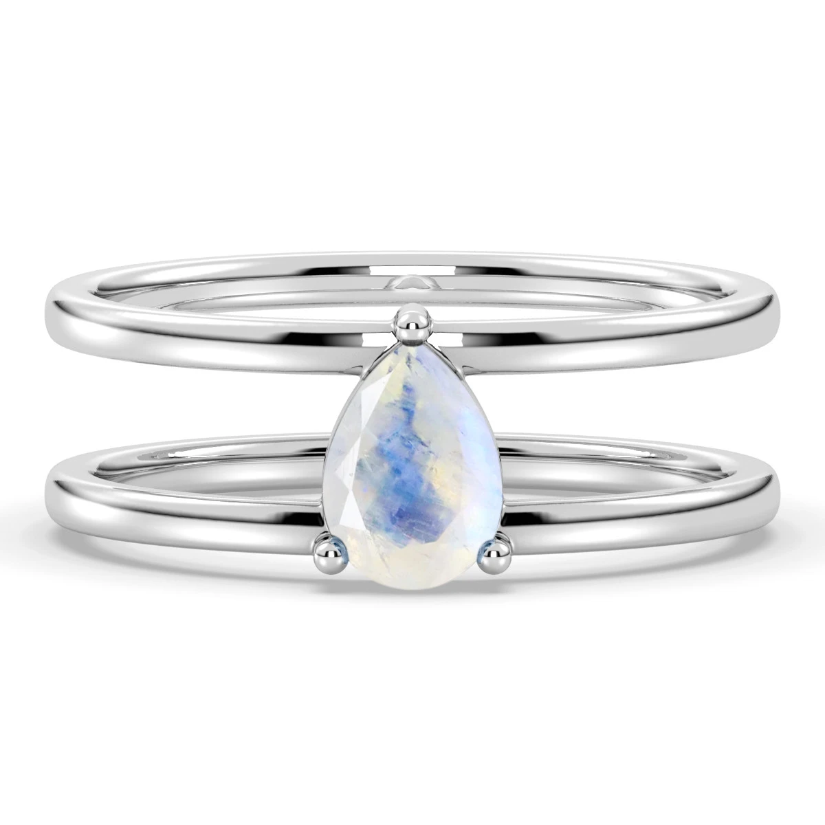 Anita Rainbow Moonstone ring
