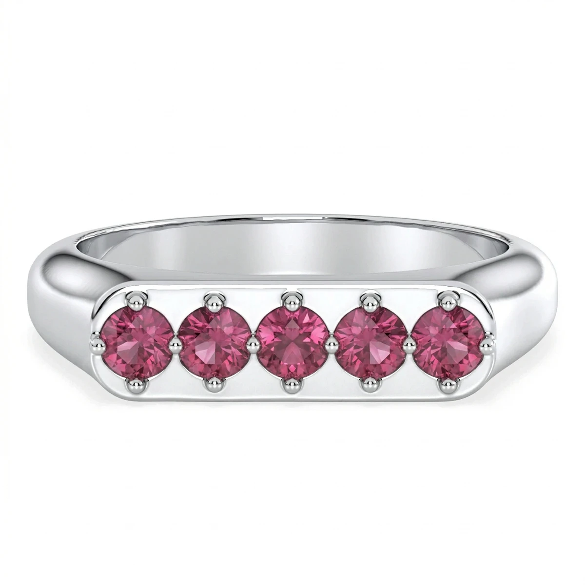 Tourmaline Linear Band Ring
