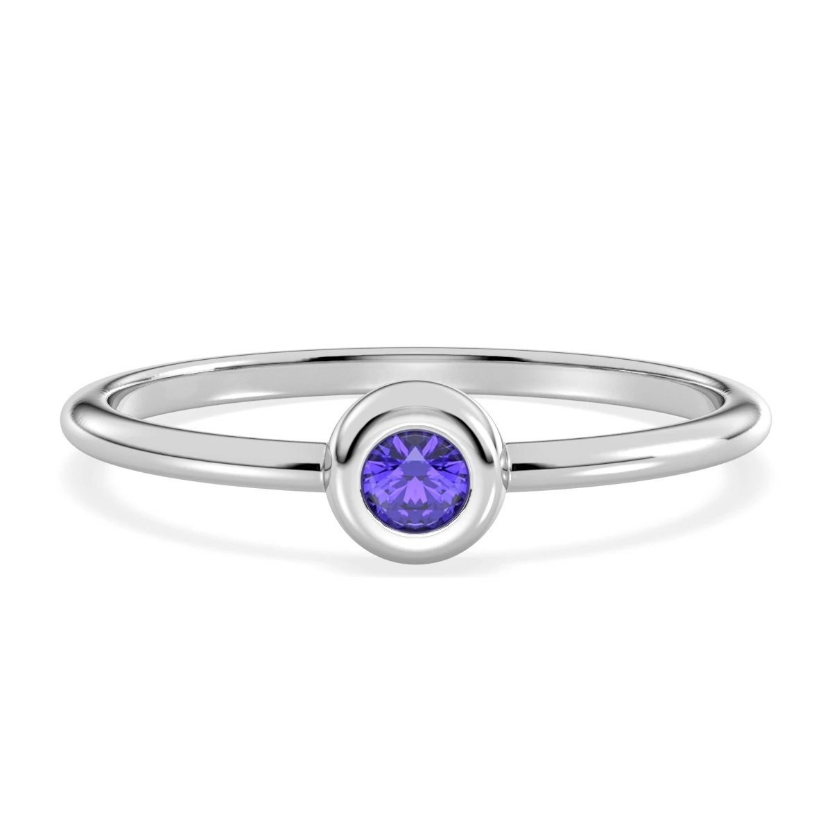 Tanzanite Minimalist Stacking Ring