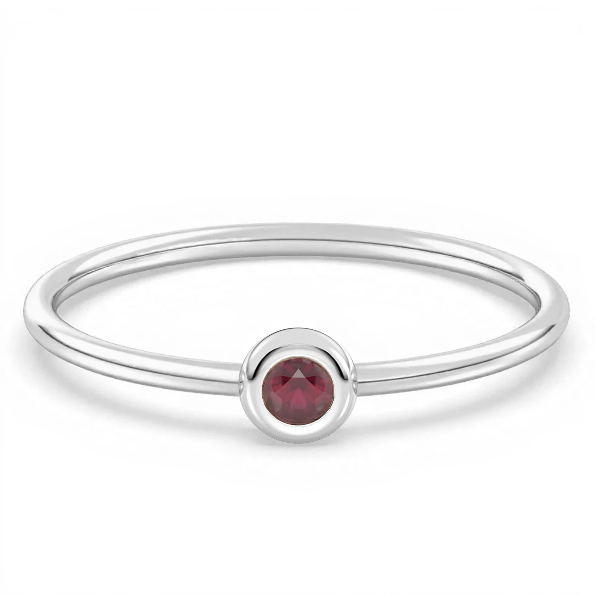 Garnet Essence Red Spark Ring