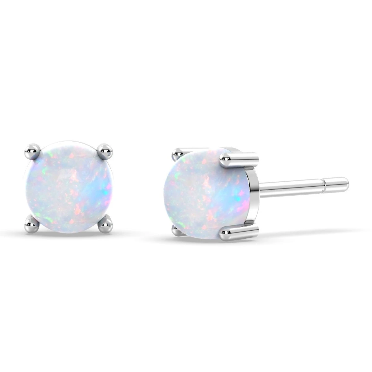 Natural Opal Stud Earrings