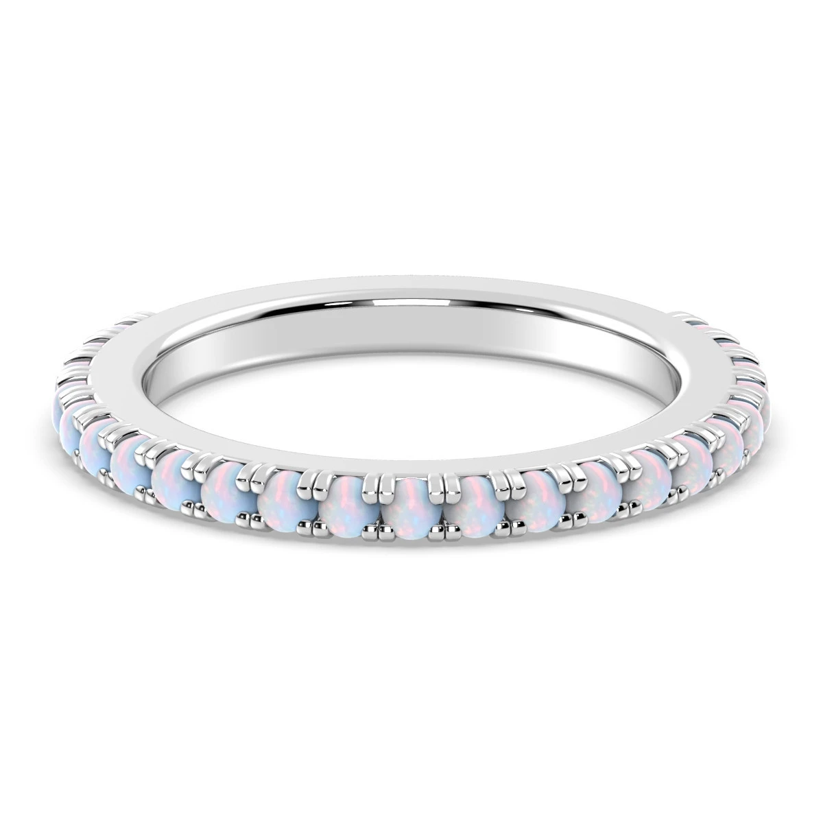 Opal Eternity ring
