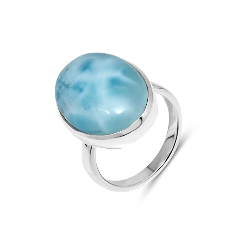 Sun Kiss Larimar Ring