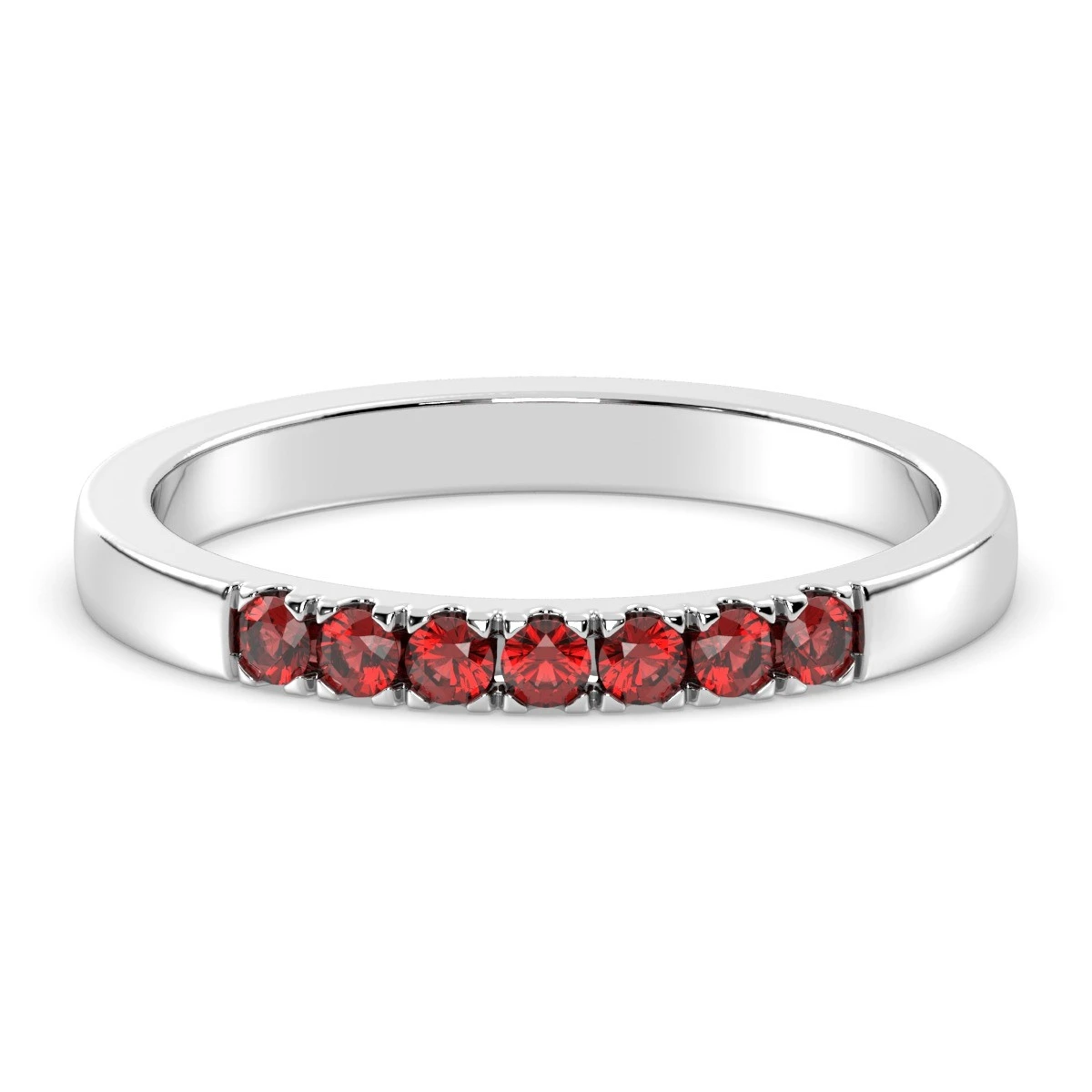 Natural Garnet Band Ring