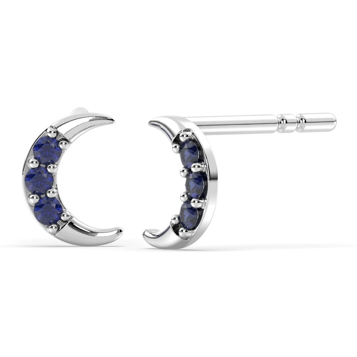 Blue Light of Sapphire Earrings